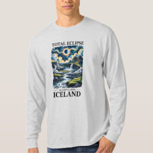 Total Solar Eclipse August 12,2026 Iceland  T-Shirt