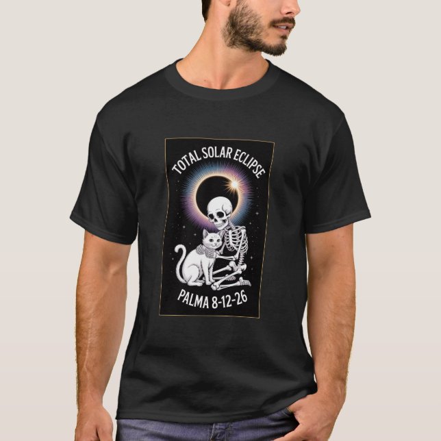 Total Solar Eclipse August 12,2026 Palma Tee (Front)