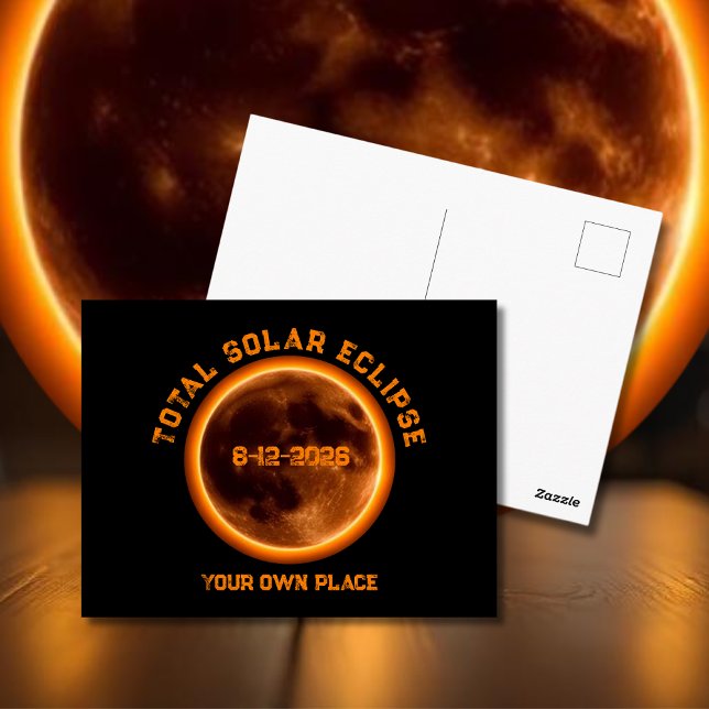 Total Solar Eclipse August 12 2026 Postcard (Total Solar Eclipse August 12 2026 Postcard)