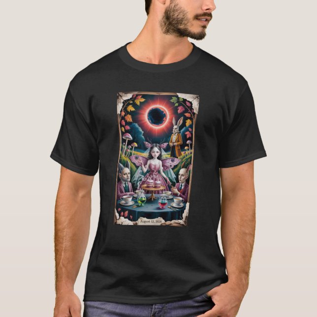 Total Solar Eclipse August 12 2026 Psychedelic  T-Shirt (Front)