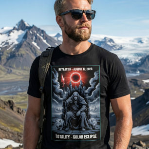 Total Solar Eclipse August 12 2026 Reykjavik T-Shirt