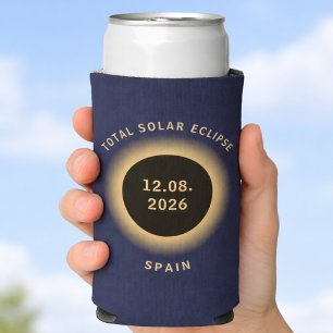 Total Solar Eclipse August 12 2026 Spain Seltzer Can Cooler