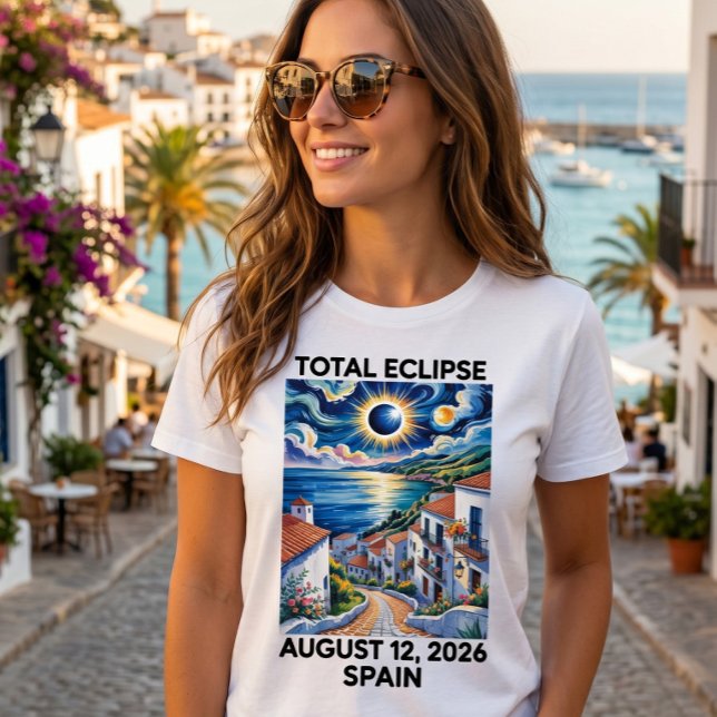 Total Solar Eclipse August 12,2026 Spain Tee (Creator Uploaded)