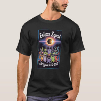 Total Solar Eclipse August 12,2026 Zaragoza Squad T-Shirt