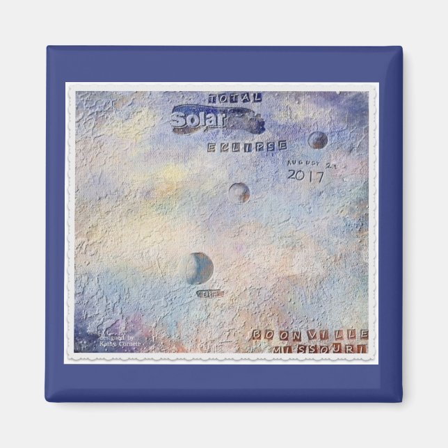 Total Solar Eclipse  August  21,  2017  Boonville Magnet (Front)