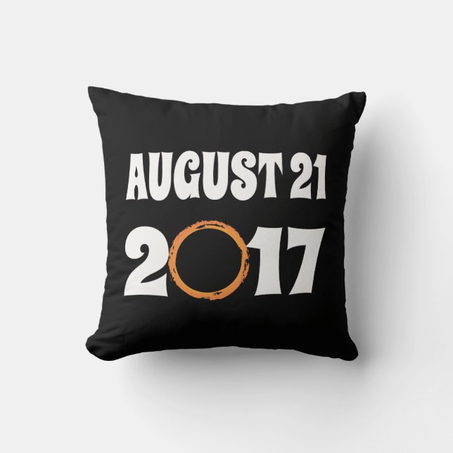 Total Solar Eclipse August 21 2017 Cushion (Front)