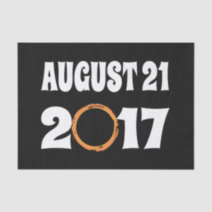 Total Solar Eclipse August 21 2017 Tissue Paper