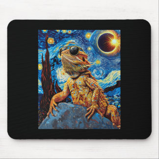 Total Solar Eclipse Bearded Dragon  Mouse Pad