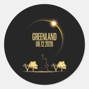 Total Solar Eclipse Bigfoot 08 Classic Round Sticker