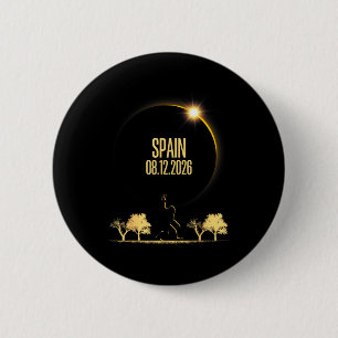 Total Solar Eclipse Bigfoot 08 Illustration 6 Cm Round Badge