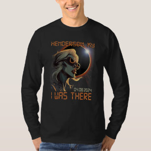 Total Solar Eclipse Blonde Girl Henderson Kentucky T-Shirt