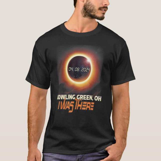 Total Solar Eclipse Bowling Green Ohio OH T-Shirt (Front)