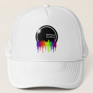 Total Solar Eclipse Buffalo April 8th, 2024 Long S Trucker Hat