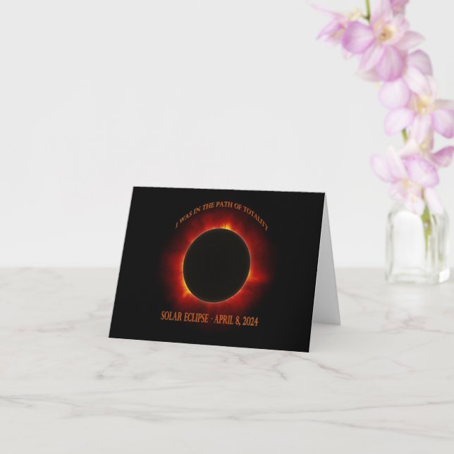 Total Solar Eclipse Card (Orchid)