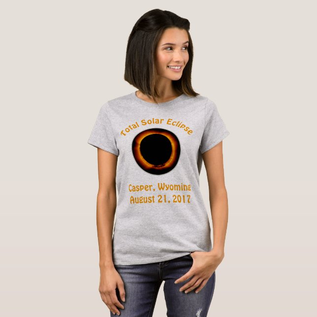 Total Solar Eclipse (  Casper, Wyoming ) T-Shirt (Front Full)