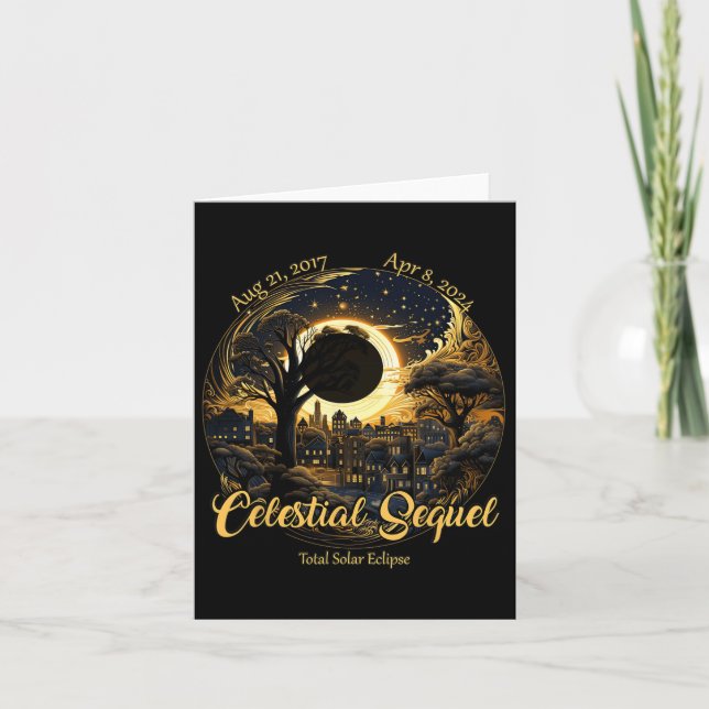 Total Solar Eclipse Celestial Sequel 2017 Totality Card (Front)