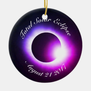 Total Solar Eclipse Ceramic Ornament