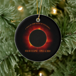 Total Solar Eclipse Ceramic Ornament