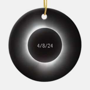 Total Solar Eclipse Ceramic Ornament