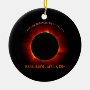 Total Solar Eclipse Ceramic Ornament