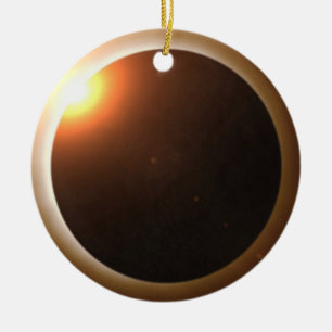 Total Solar Eclipse Ceramic Tree Decoration