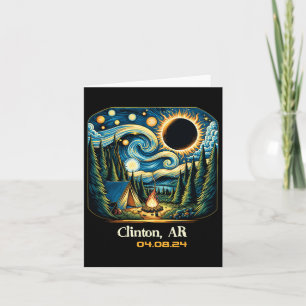 Total Solar Eclipse Clinton Arkansas 1 Card
