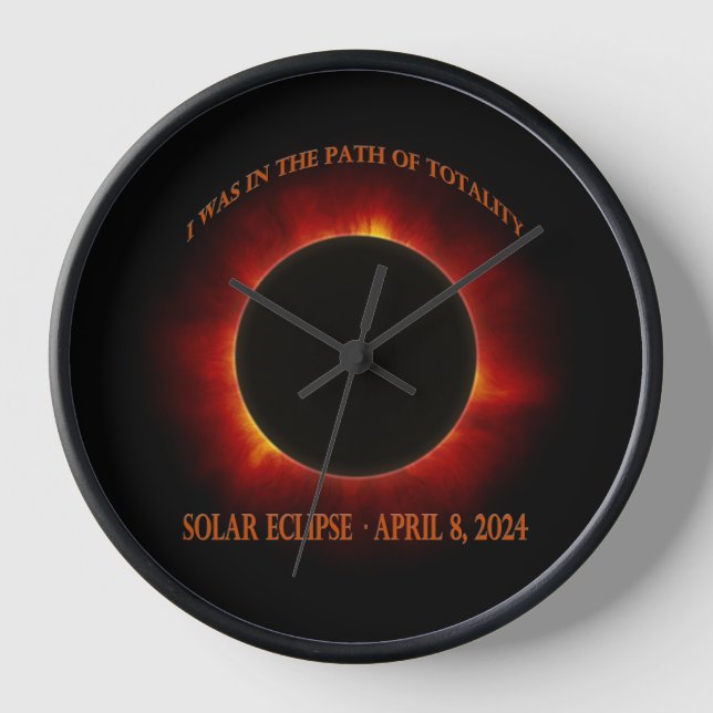 Total Solar Eclipse Clock (Front)