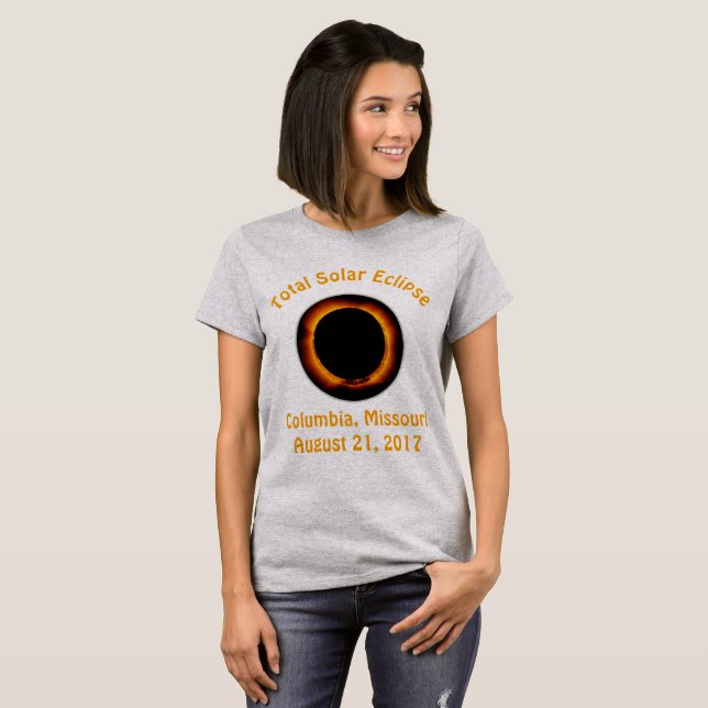 Total Solar Eclipse (  Columbia, Missouri ) T-Shirt (Front Full)