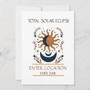 Total Solar Eclipse Custom Invitation