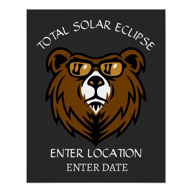 Total Solar Eclipse Custom Poster (Front)