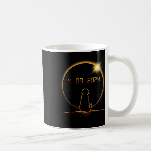Total Solar Eclipse Dog  Coffee Mug (Right)