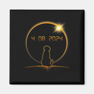 Total Solar Eclipse Dog Magnet