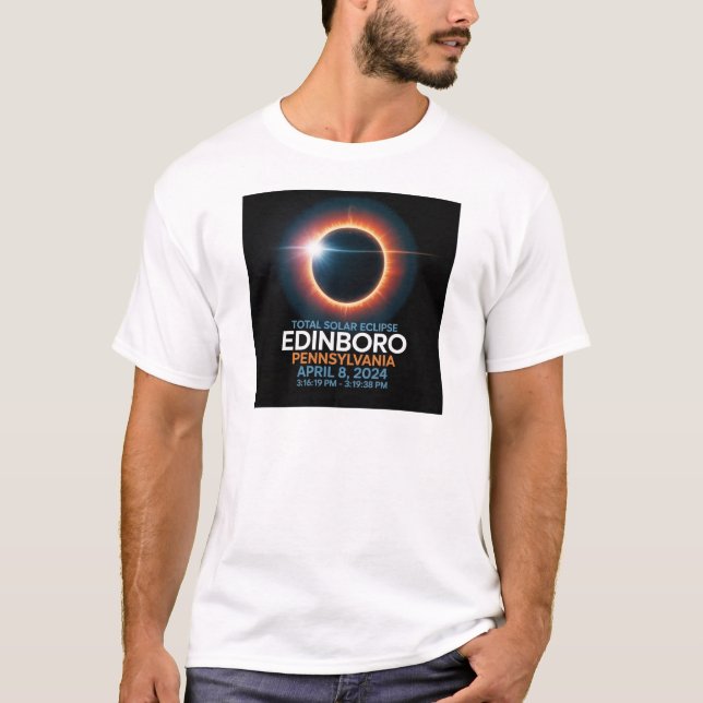 Total Solar Eclipse Edinboro T-Shirt (Front)