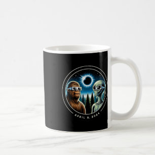 Total Solar Eclipse Funny Bigfoot Alien April Date Coffee Mug