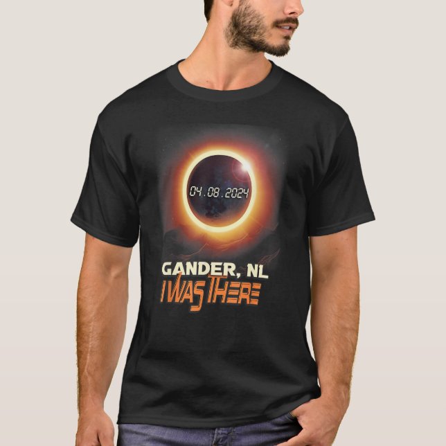 Total Solar Eclipse Gander Newfoundland Canada T-Shirt (Front)