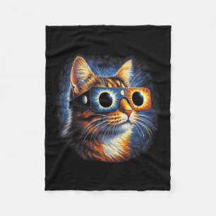 Total Solar Eclipse Gles April 8th 2024 Fleece Blanket