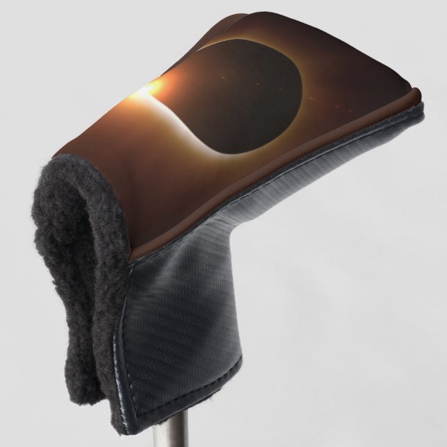 Total Solar Eclipse Golf Head Cover (3/4 Front)