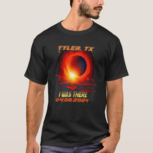 Total Solar Eclipse I Was There Tyler Texas TX T-Shirt (Front)