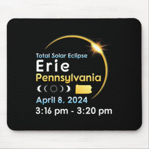 Total Solar Eclipse In Erie Pennsylvania On April Mouse Pad