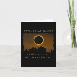 Total Solar Eclipse In Rochester New York Card