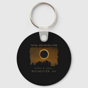 Total Solar Eclipse In Rochester New York  Key Ring