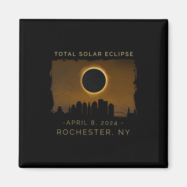 Total Solar Eclipse In Rochester New York  Magnet (Front)