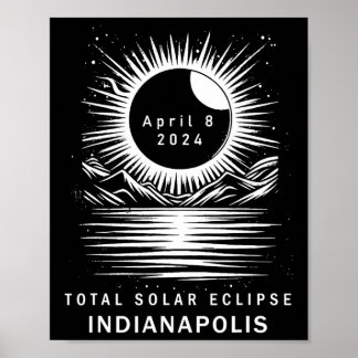 Total Solar Eclipse - Indianapolis Poster