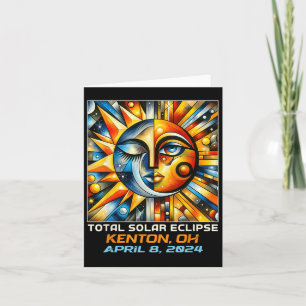 Total Solar Eclipse Kenton Ohio Card