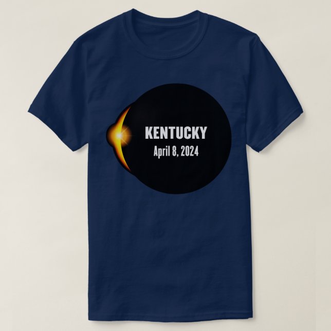 Total Solar Eclipse Kentucky 2024 TShirt (Design Front)