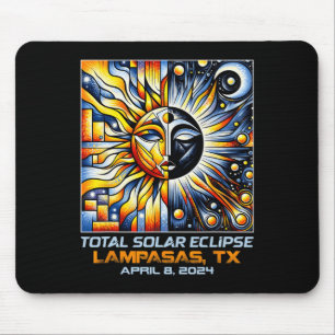Total Solar Eclipse Lampasas Texas Mouse Pad