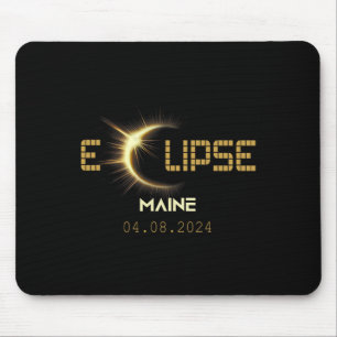 Total Solar Eclipse Maine Totality April 8 2024 Ma Mouse Pad