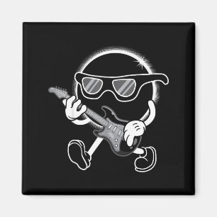Total Solar Eclipse Matching Group Illustration Magnet
