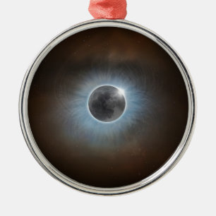Total Solar Eclipse Metal Tree Decoration