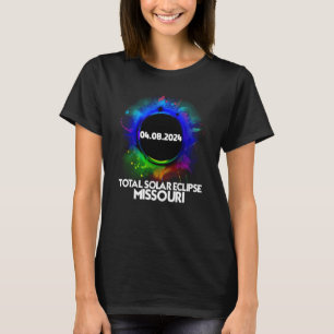 Total Solar Eclipse Missouri 2024 Totality Colorfu T-Shirt
